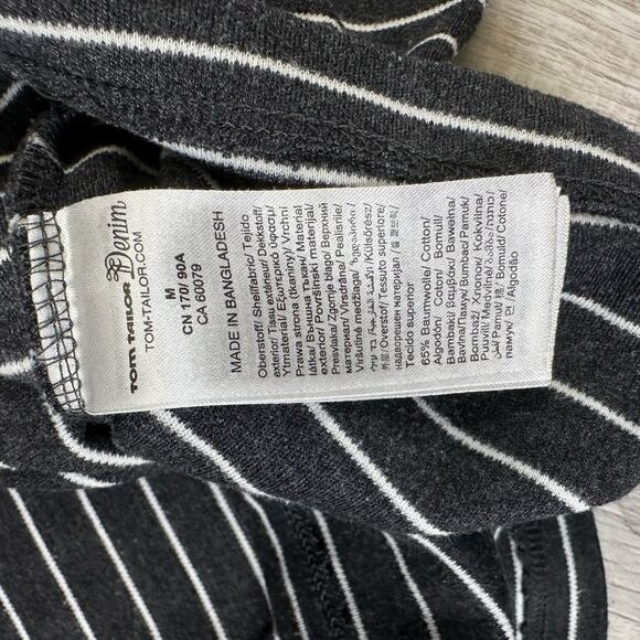 Tom Tailor Denim Gray Pantsuit Comfort/Stretch Pant Set Women's 2Pc Pant L Top M - Picture 11 of 14